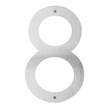 Husnummer 8 Rostfritt stål 40 cm